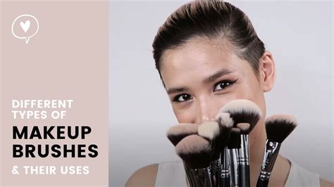 Types Of Makeup Brushes And Their Uses How To And Tutorial Youtube