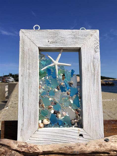 Beachcreation Etsy Sea Glass Window Art Sea Glass Art Window Art