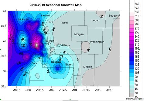 Snow Accumulation Map Colorado Snow