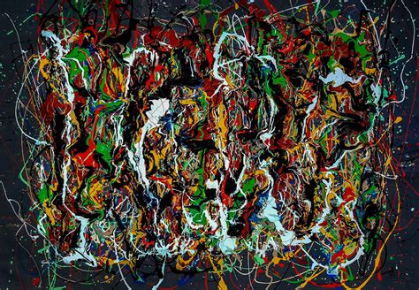 Reversion Style Of Jackson Pollock Abstract Expressionism Painting