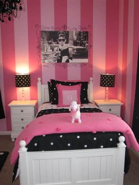 Red, black and white wallpaper patterns, wall decorating ideas, paint colors and teens room decorations in black and white look beautiful with any other color. Top 10 Girls Bedroom Paint Ideas 2017 - TheyDesign.net ...