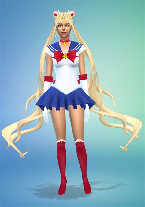 Sims 4 Sailor Moon Dress Hair Silvermoon Sims