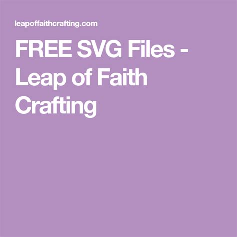Free Svg Files Leap Of Faith Svg File Free