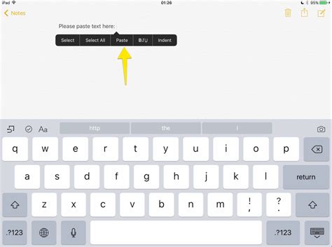 How To Copy Cut And Paste Text In Ios 9 On An Ipad