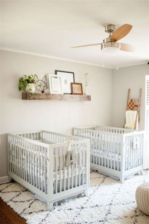 46 Unique Nursery Room Ideas For Baby Twins Twin Baby Rooms Nursery