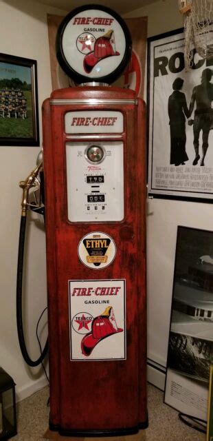 Tokheim 39 Tall Fire Chief Antique Vintage Gas Pump Ebay