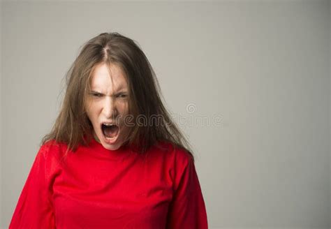 Screaming Hate Rage Crying Emotional Angry Woman Screaming Stock Photo Image Of Human