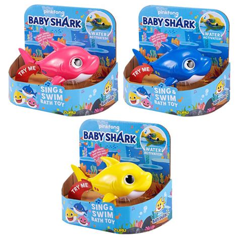 On the other hand, your bathroom probably has tiled walls. There's Baby Shark Bath Toys That Sing While They Swim ...