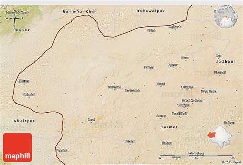 Satellite 3d Map Of Jaisalmer