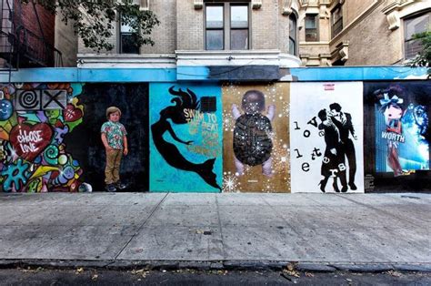 Multi Artist Multi Panel Mural On East 12th St In East Village New
