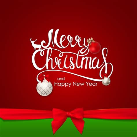Premium Vector Merry Christmas And New Year Background