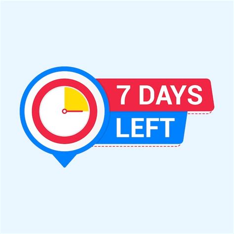 Premium Vector 7 Days Left Countdown Banner With Timer