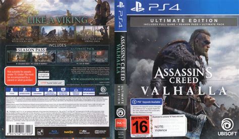 Assassin S Creed Valhalla Ultimate Edition Australia PS4 Cover