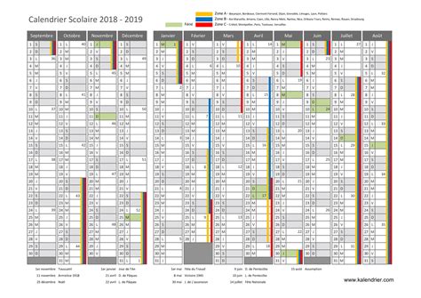 Calendrier Scolaire Vierge 2019 2020 Calendrier Scolaire Calendrier