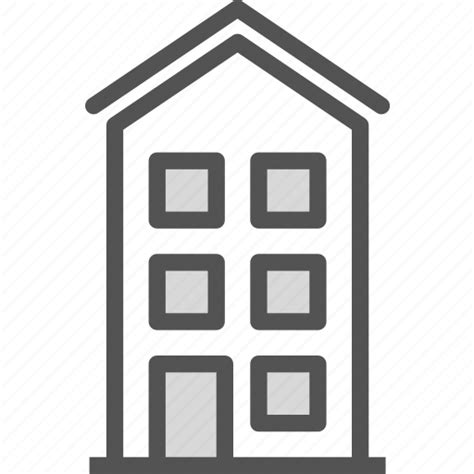 Apartment Building Home House Icon Download On Iconfinder