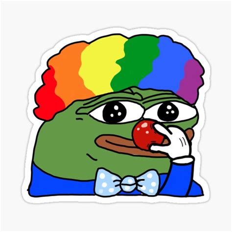 Clown Pepe Stickers Redbubble