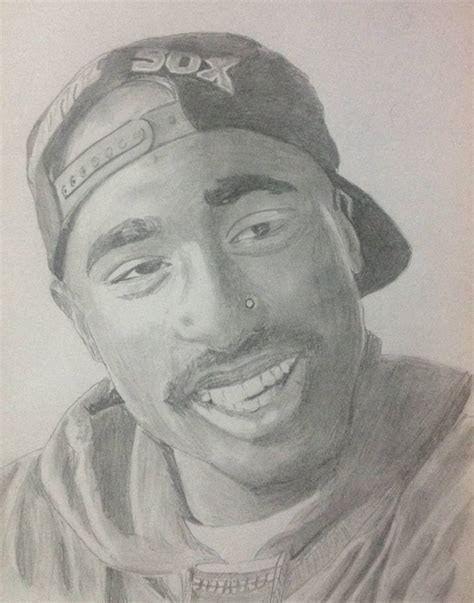 Tupac Shakur Drawing By Prathamesh Tondwalkar Saatchi Art