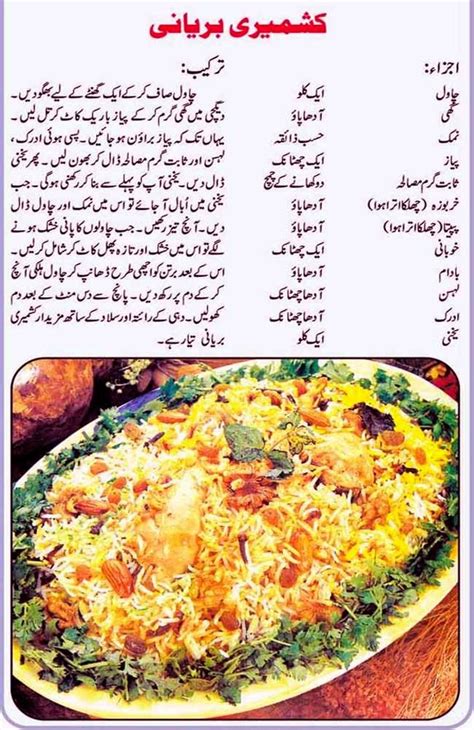 Urdu Recepies 4u Urdu Food Recipe Kashmire Birani