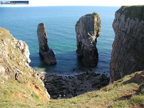 Coastal Landform Stacks Pembroke South Wales Uk A Photo On
