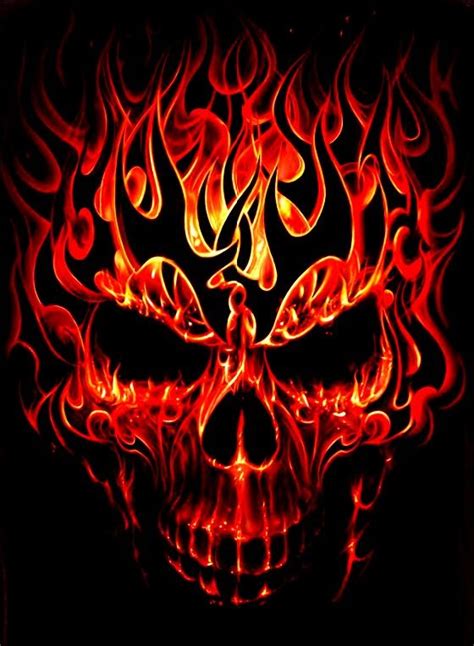 Tribal Flame Skull Skull Artwork Skulls Drawing Skull Tattoo Design