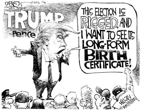 How Cartoonists Are Taking On Donald Trumps Claim Of A Rigged
