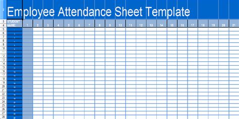 Daily Attendance Sheet Template In Excel Xls Microsoft Excel Templates