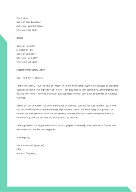 Sample Company Introduction Letter To Clients