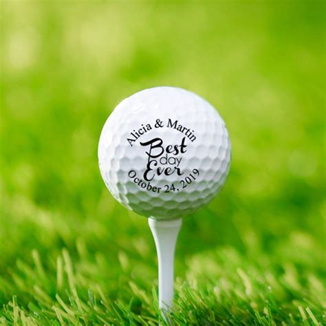 Personalized Best Day Ever Design Golf Balls Custom Golf Etsy