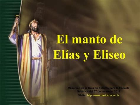 El Manto De Elias Y Eliseo