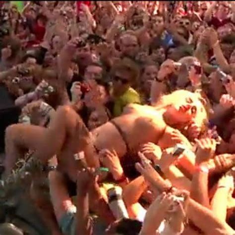 Naked Crowd Surfing Telegraph