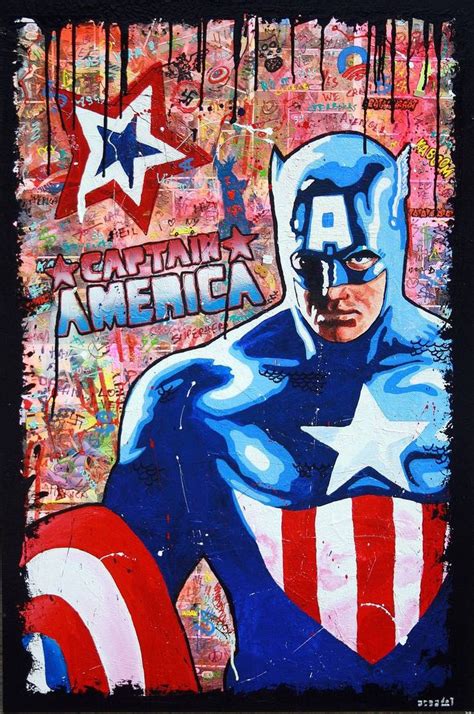 Captain America Sold Art Print Captain America Art Art Drawings