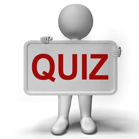 Quiz Sign Meaning Test Exam Or Examination Royalty Free Stock Image