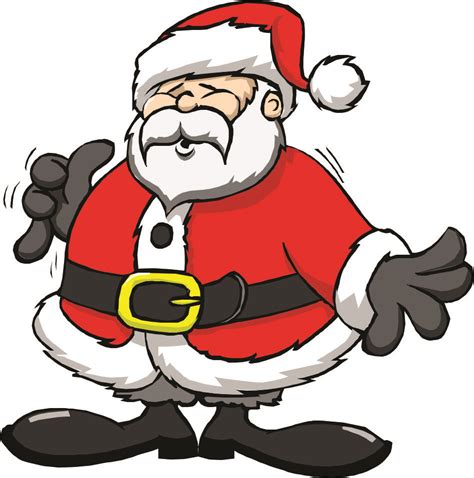 Cartoon Santa Pictures Clipart Best