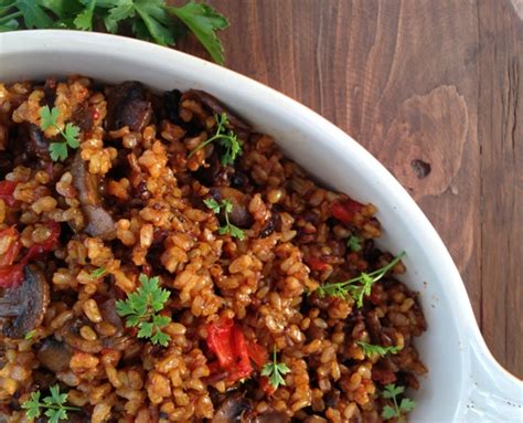 Mushroom Brown Rice Pilaf Recipe Ciaoflorentina