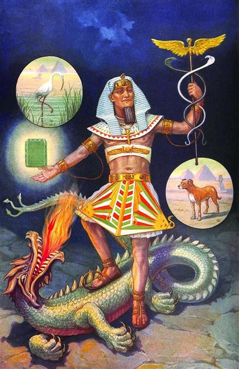 Hermes Standing Upon The Back Of Typhon Masonic Poster 11 X 17