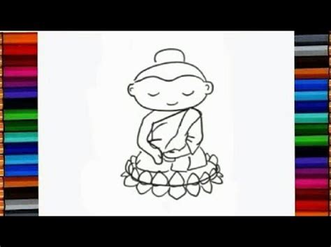 วิสาขบูชา ตรงกับวันที่ 26 พฤษภาคม 2564 วันสำคัญทางพุทธศาสนา. สอนวาดรูปพระนั่งในดอกบัว л кидс лове