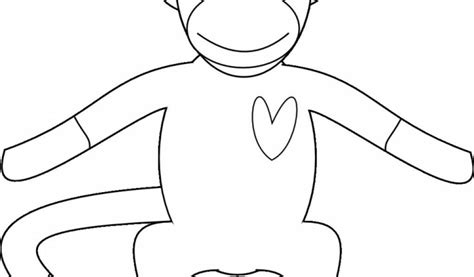 Get This Sock Monkey Coloring Pages 27502