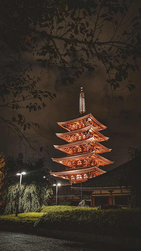 5 Story Pagoda Near Senso Ji Temple In Asakusa Tokyo Rjapanpics