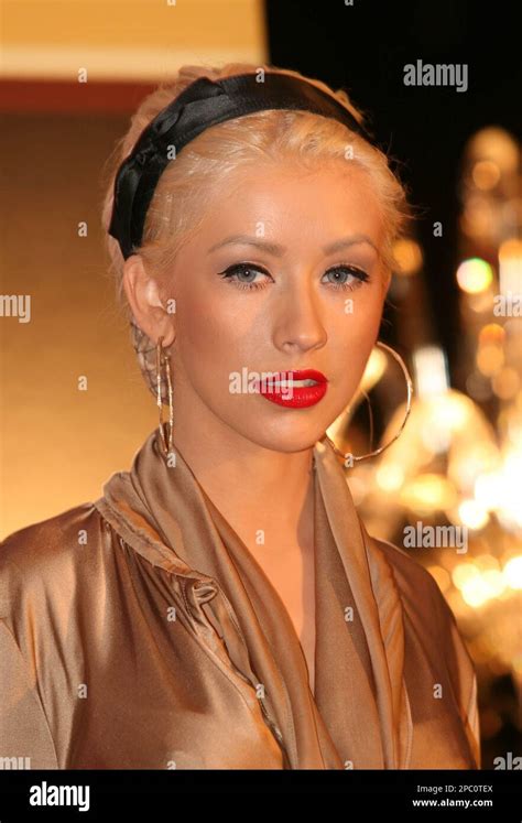 File U S Singer Christina Aguilera Attends A Press Conference In London In This Wednesday
