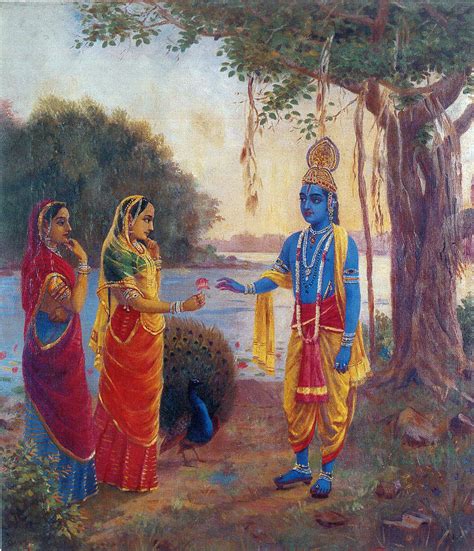 Raja Ravi Varma Krishna Radha Paintings