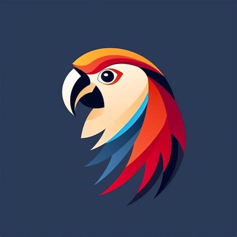 Premium Ai Image Bright And Colorful Parrot Logo Icon For Web Design