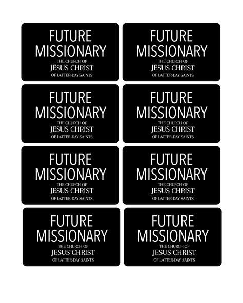 Printable Lds Missionary Name Tag Template Web Check Out Our Lds