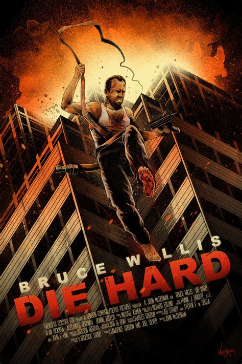 The newest die hard movie, a good day to die hard, opened yesterday, and so we've teamed up with 20th century fox to give away limited edition each poster breaks down the body counts, explosions, plot points, and more for each film. la jungla de cristal