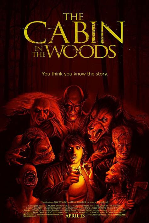 The Cabin In The Woods 2011 [700 X 1050] Classic Horror Movies Posters Horror Movie Art