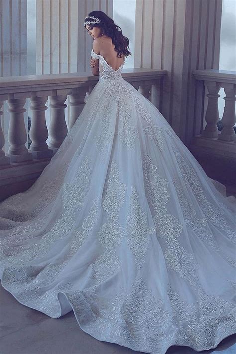 Wedding Dress With Long Trail Buy And Slay