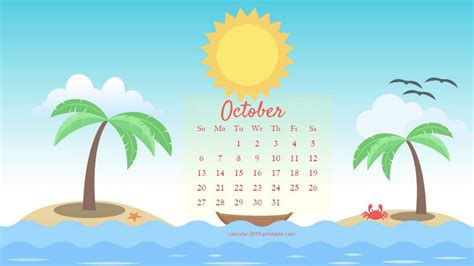 Find out more about how you can download and use them. October 2019 Calendar Desktop Wallpapers | Calendar ...
