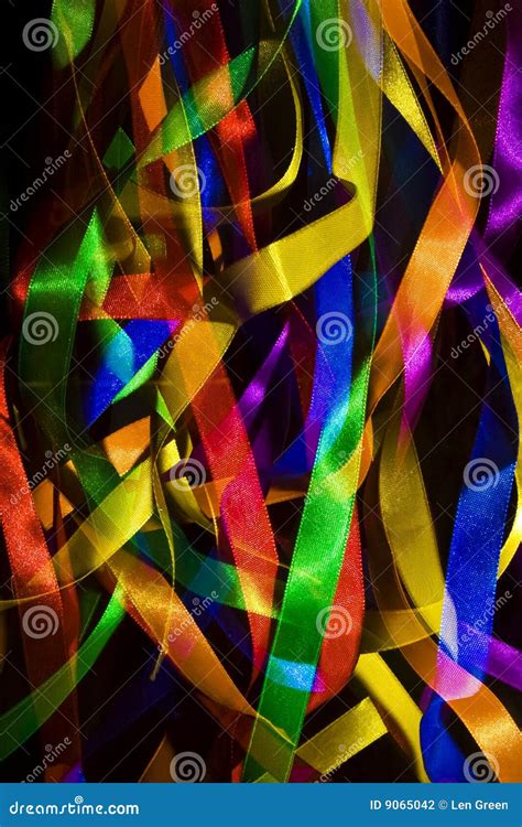 Party Ribbons Stock Photo Image Of Background Colouful 9065042