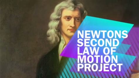 Although the law of inertia identified forces as the actions required to stop or start motion, it didn't quantify those forces. Newtons Second Law of Motion Experiment - YouTube