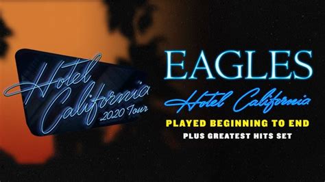 An Advertisement For The Eagles Concert At The Anaheim Convention