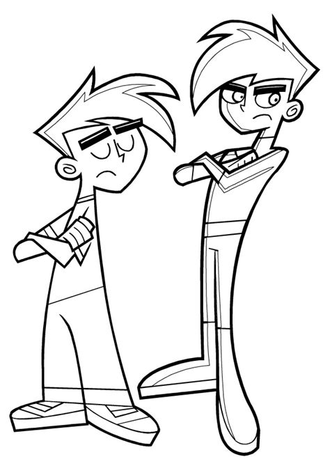 Later you can print and color it as you like. Kids-n-fun.com | 9 coloring pages of Danny Phantom